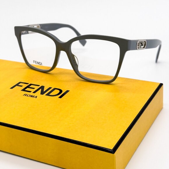 NEW FENDI FE50025I 020 SHINY GREY UNISEX EYEGLASSES FENDI - Picture 1 of 10